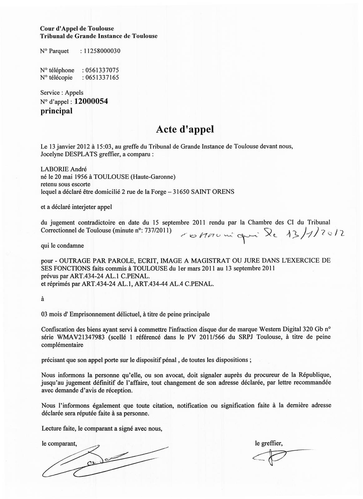 Exemple De Lettre Pour Faire Appel D Un Jugement Communaut Mcms Nov